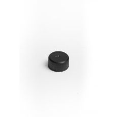 28mm kunststof schroefdop zwart met PE- inlage